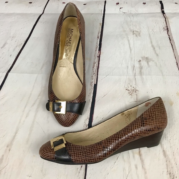 MICHAEL Michael Kors | Snakeskin Wedge Pump